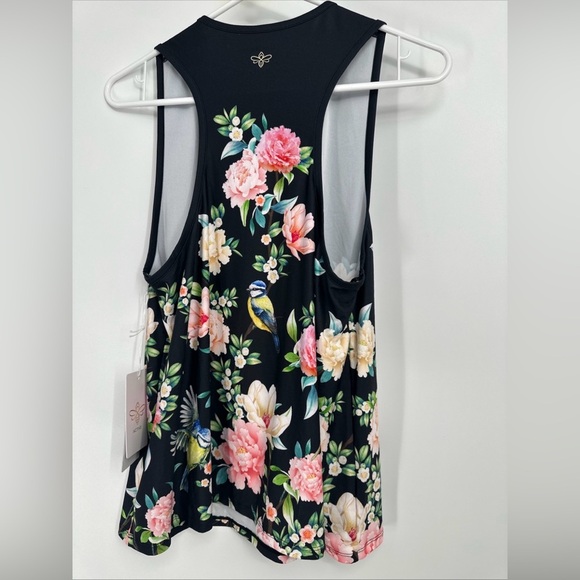 Johnny Was The Birdie High Neck Active Swing Tank Top Boho Chic Size M NWT - Picture 5 of 7